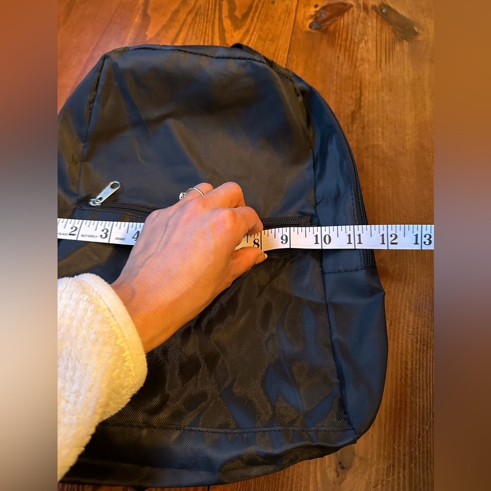 Basic Black Small Backpack - image 5